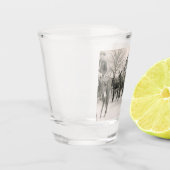 Western Salt Gras Trail Ride Cowboys Cowgirls Shot Glas (Links)