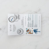 Western Samoa Paspoort Huwelijksuitnodiging (Binnen)