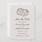 Western Save the Date Horse Rustieke bruiloft Aankondiging (Voorkant)