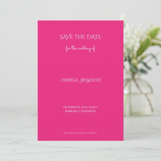 Western Save the Date-kaarten – Uniek & Elegant Save The Date (Staand voorkant)