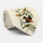 Western, Scarlet Tanagers Audubon Birds of America Stropdas (Opgerold)