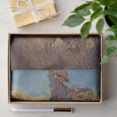 Western schilderen "Horse Jumping from Snake" Tissuepapier (Geschenk)