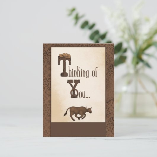 Western Sentimental Briefkaart (Staand voorkant)