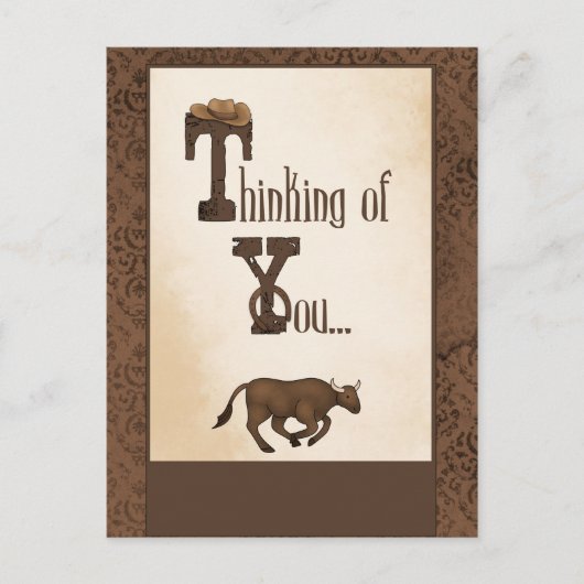 Western Sentimental Briefkaart (Voorkant)