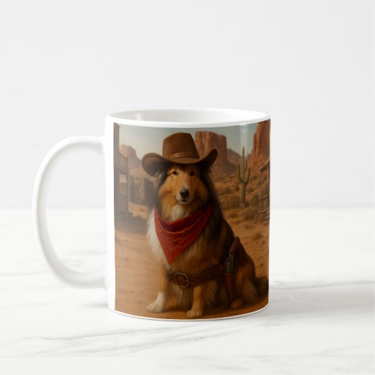 Western Sheltie Koffiemok (Links)