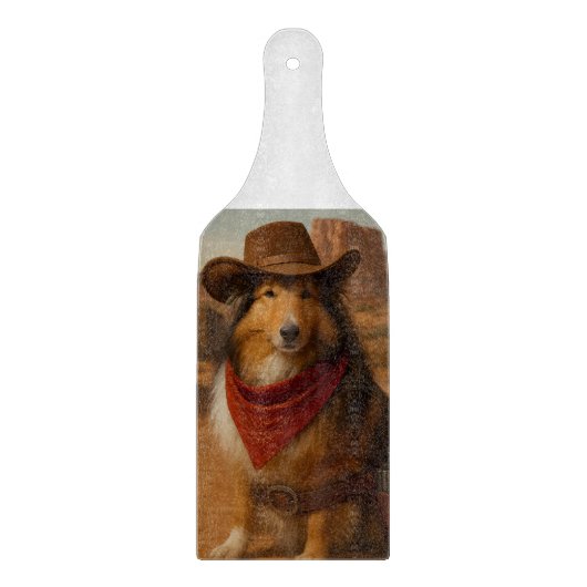 Western Sheltie Snijplank (Voorkant)