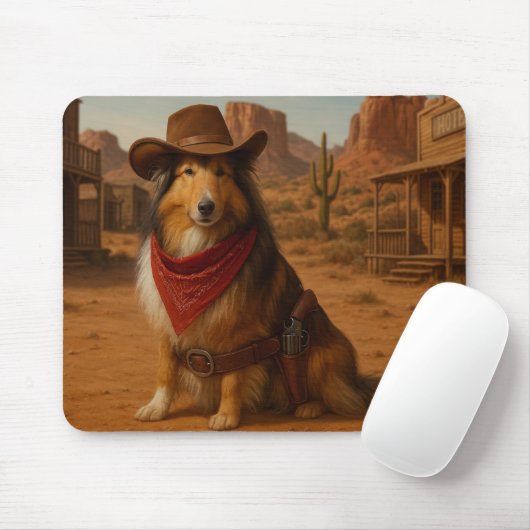 Western Sheltie theme Muismat (Met muis)