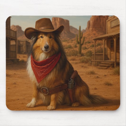 Western Sheltie theme Muismat (Voorkant)