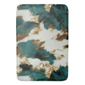 Western Smaragd Goud Wit Koeienhuid Badmat (Voorkant Verticaal)