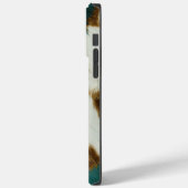 Western Smaragd Goud Wit Koeienhuid Case-Mate iPhone Case (Achterkant / Links)