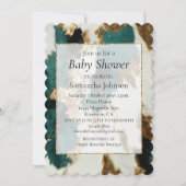 Western Smaragd Goud Wit Koeienhuid Kaart (Voorkant)