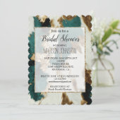 Western Smaragd Goud Wit Koeienhuid Kaart (Staand voorkant)