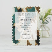 Western Smaragd Goud Wit Koeienhuid Kaart (Staand voorkant)