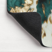 Western Smaragd Goud Wit Koeienhuid Muismat (Hoek)