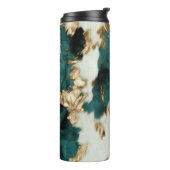 Western Smaragd Goud Wit Koeienhuid Thermosbeker (Gedraaid links)