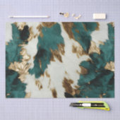 Western Smaragd Goud Wit Koeienhuid Tissuepapier (Craft)