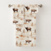 Western Southwest Animal Highland Cow Bad Handdoek (Insitu)