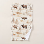 Western Southwest Animal Highland Cow Bad Handdoek (Handdoek)