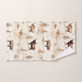 Western Southwest Animal Highland Cow Bad Handdoek (Handdoek)