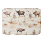 Western Southwest Animal Highland Cow Badmat (Voorkant)