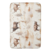 Western Southwest Animal Highland Cow Badmat (Voorkant Verticaal)