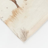 Western Southwest Animal Highland Cow Fleece Deken (Hoek)