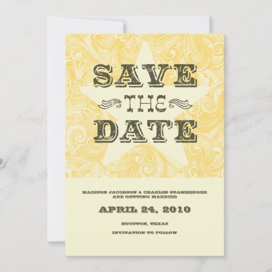 Western sparen de Datum Save The Date (Voorkant)