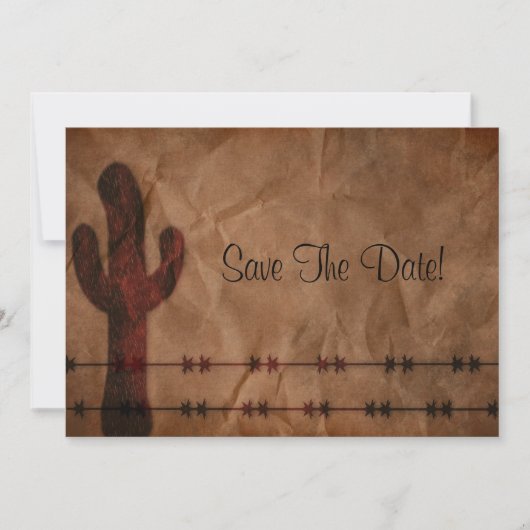 Western sparen de Datum Save The Date (Voorkant)