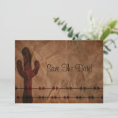 Western sparen de Datum Save The Date (Staand voorkant)