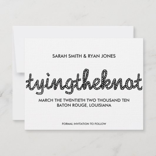 Western sparen de Datum Save The Date (Voorkant)