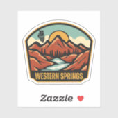 Western Springs, Illinois  Sticker (Vel)