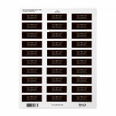 Western Star Country Wooden Address Sticker Label (Full Sheet)