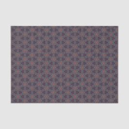 Western Starburst Navy Bourgogne Tooled Leather Tissuepapier