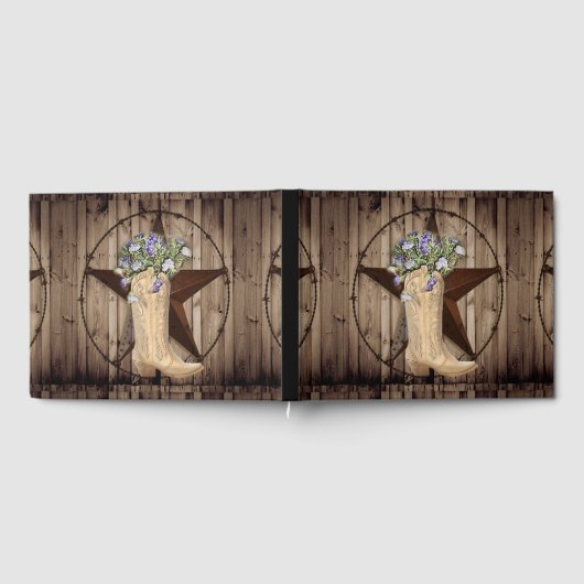 western sterrencowgirl voor woeste bosbloem gastenboek (Volledig)