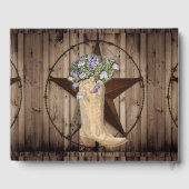 western sterrencowgirl voor woeste bosbloem gastenboek (Achterkant)