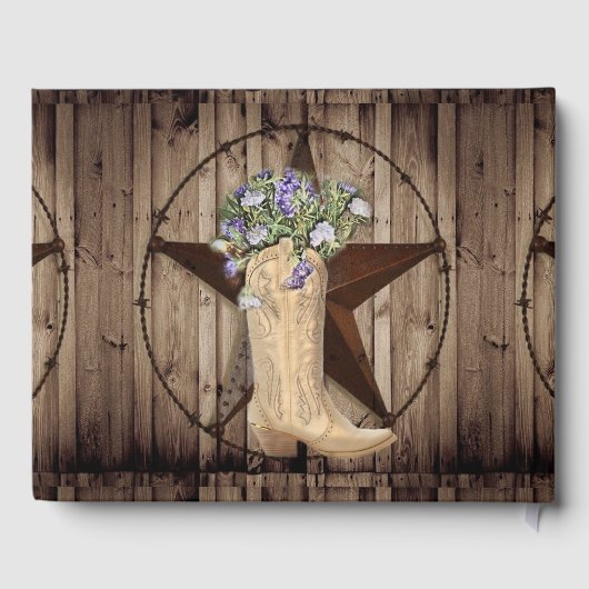 western sterrencowgirl voor woeste bosbloem gastenboek (Achterkant)