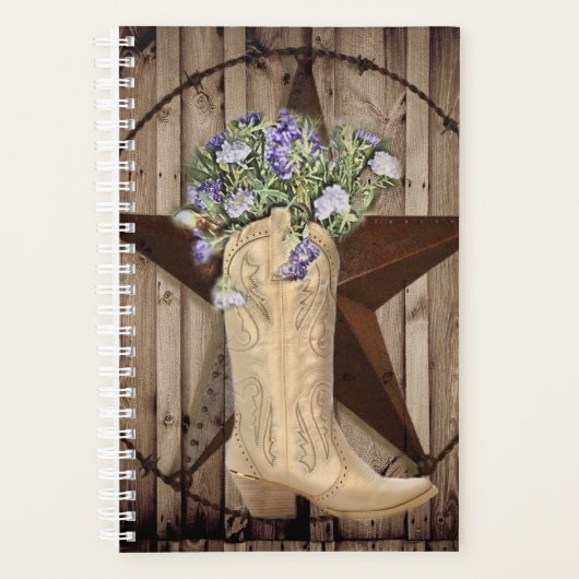 western sterrencowgirl voor woeste bosbloem planner (Voorkant)