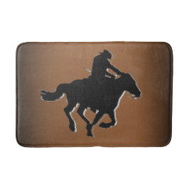 Western-stijl Galloping Horse and Cowboy Badmat