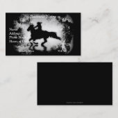 Western-stijl Galloping Horse and Rider Visitekaartje (Voorkant / Achterkant)