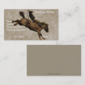 Western-stijl Western-stijl Bucking Bronco Cowboy Visitekaartje (Voorkant / Achterkant)