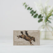 Western-stijl Western-stijl Bucking Bronco Cowboy Visitekaartje (Staand voorkant)