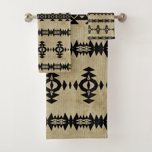 Western stijlgeo-patroon bad handdoek (Insitu)