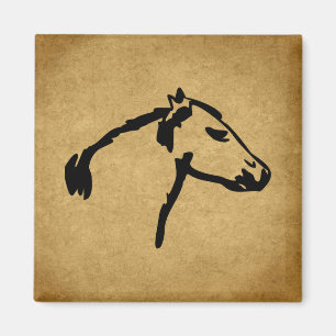 Western stijlprofiel Fridge Magnet