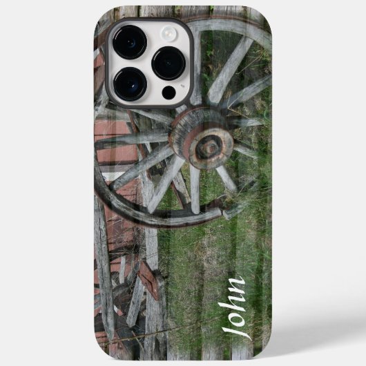 Western stijlvol wiel Case-Mate iPhone case (Achterkant)