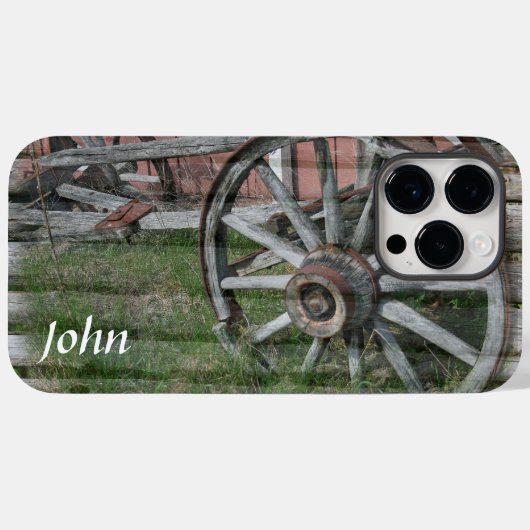 Western stijlvol wiel Case-Mate iPhone case (Achterkant (horizontaal))