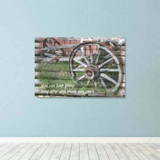 Western stijlvol wieldoek met wielwieldoek canvas afdruk (Insitu (Houten vloer))