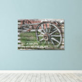 Western stijlvol wieldoek met wielwieldoek canvas afdruk (Insitu (Houten vloer))