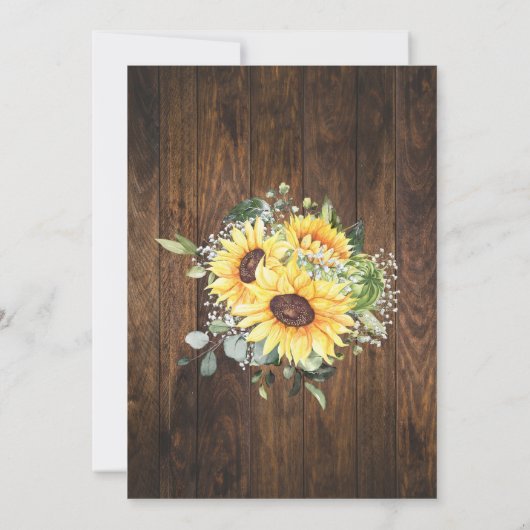 Western Sunflowers We still do Wedding Anniversary Kaart (Achterkant)