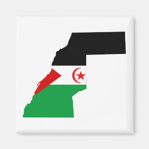 western symbool van de vlagstaat van sahara magneet