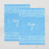 Western tabelnummer Blauw Roestland Paisley Kaart (Voorkant / Achterkant)